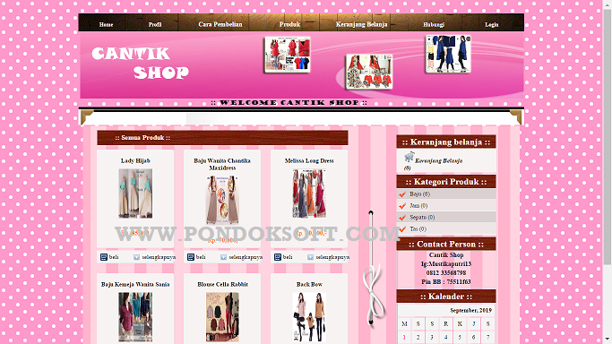 Download aplikasi e-commerce gratis belanja online berbasis web